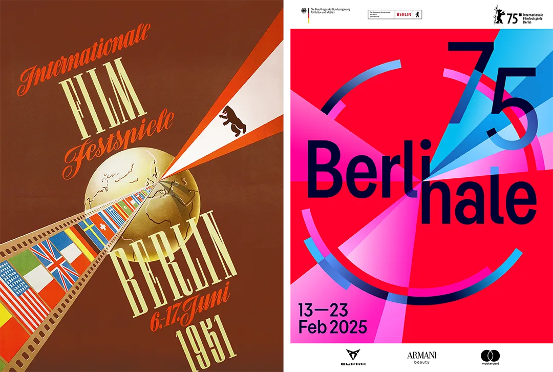 Affiches de la Berlinale de 1951 et de 2025