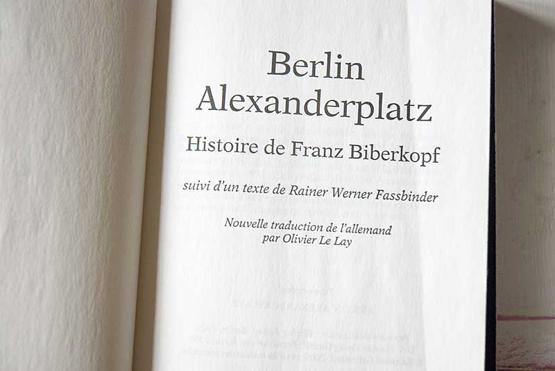 Berlin Alexanderplatz Alfred Döblin - Photo DIdier Laget